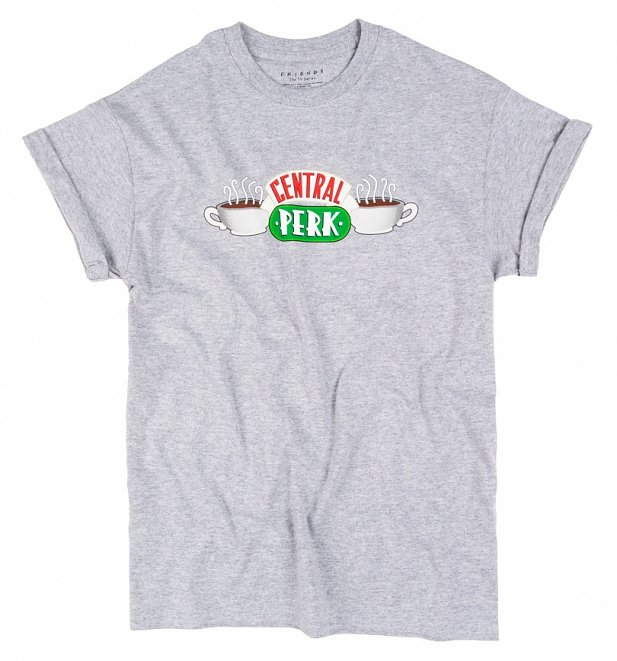 Women's Friends Central Perk Rolled Sleeve Boyfriend T-Shirt Women's Friends Central Perk Rolled Sleeve Boyfriend T-Shirt