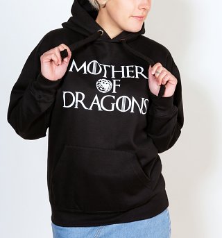 Women's Game Of Thrones Inspired Mother Of Dragons Black Hoodie Women's Game Of Thrones Inspired Mother Of Dragons Black Hoodie
