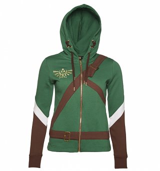 Women's Green Zelda Cosplay Hoodie Women's Green Zelda Cosplay Hoodie