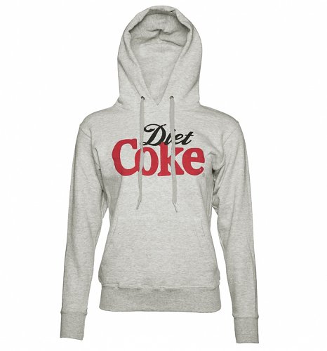 Women's Grey Marl Diet Coke Logo Hoodie Women's Grey Marl Diet Coke Logo Hoodie