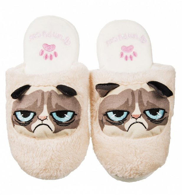 Women's Grumpy Cat Slip On Slippers