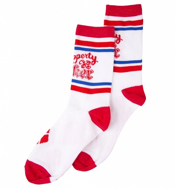 Women's Harley Quinn Property Of The Joker Ankle Socks Women's Harley Quinn Property Of The Joker Ankle Socks