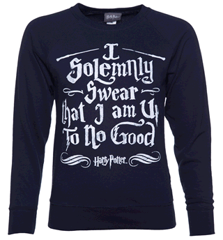 Women's Harry Potter I Solemnly Swear Mischief Managed Sweater Women's Harry Potter I Solemnly Swear Mischief Managed Sweater