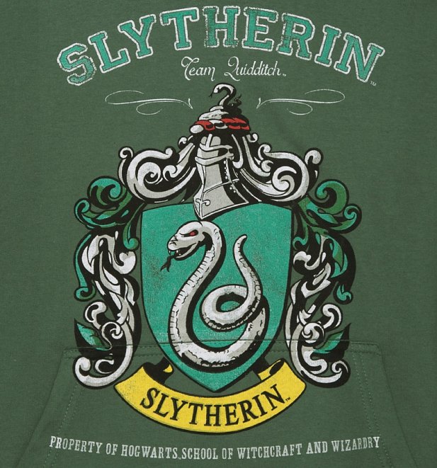 Women's Harry Potter Slytherin Team Quidditch Hoodie Women's Harry Potter Slytherin Team Quidditch Hoodie