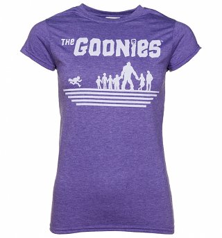Women's Heather Purple The Goonies 1985 T-Shirt Women's Heather Purple The Goonies 1985 T-Shirt