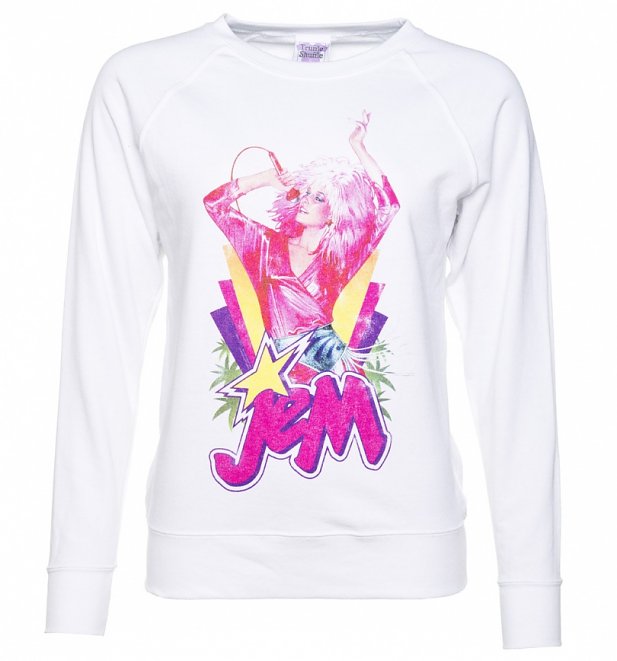 Women's Jem Centre Stage White Sweater Women's Jem Centre Stage White Sweater