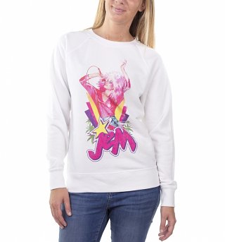 Women's Jem Centre Stage White Sweater Women's Jem Centre Stage White Sweater