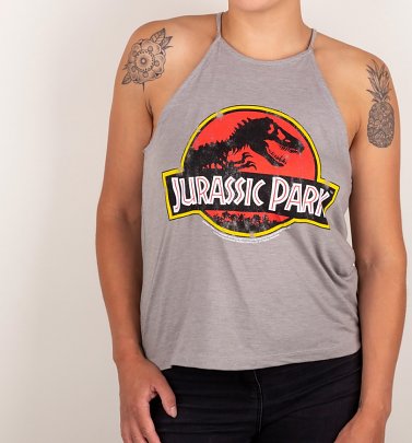 Women's Jurassic Park Logo High Neck Tank Women's Jurassic Park Logo High Neck Tank