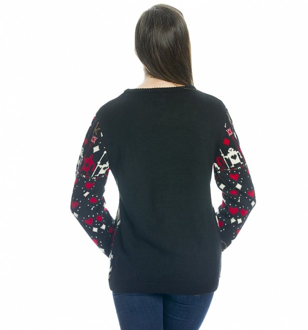 Women's Knitted Disney Alice In Wonderland Jumper Women's Knitted Disney Alice In Wonderland Jumper
