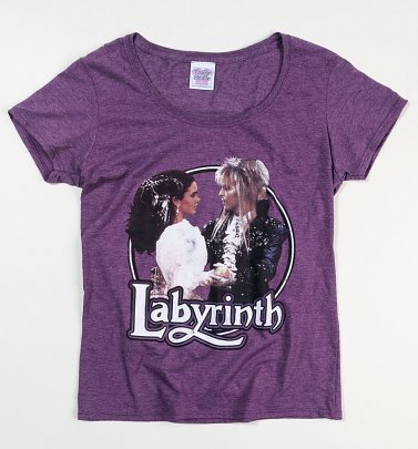 Women's Labyrinth Ballroom Dance Heather Aubergine Scoop Neck T-Shirt Women's Labyrinth Ballroom Dance Heather Aubergine Scoop Neck T-Shirt