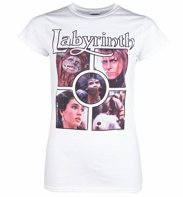 Women's Labyrinth Character Collection White T-Shirt Women's Labyrinth Character Collection White T-Shirt