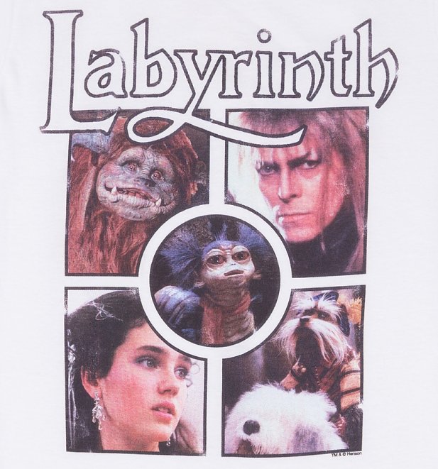Women's Labyrinth Character Collection White T-Shirt Women's Labyrinth Character Collection White T-Shirt