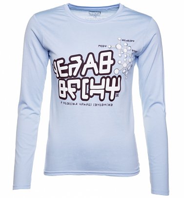 Women's Light Blue Marvel Comics Star-Lord Uniform Guardians Of The Galaxy Long Sleeve T-Shirt Women's Light Blue Marvel Comics Star-Lord Uniform Guardians Of The Galaxy Long Sleeve T-Shirt