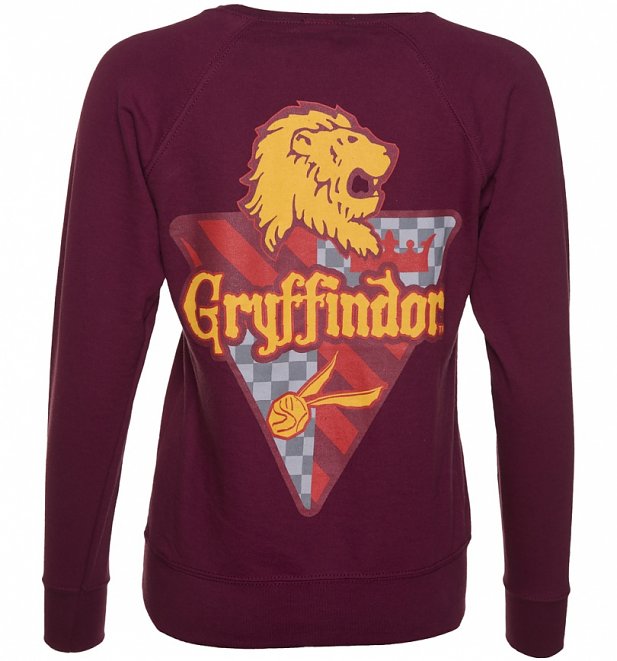 Women's Maroon Harry Potter Gryffindor Crest Sweater