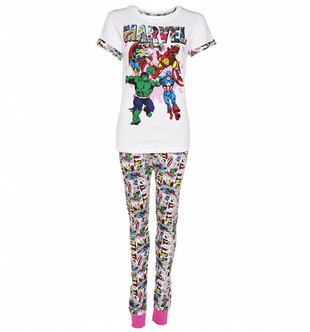 Women's Marvel Comics Comic Strip Pyjamas Women's Marvel Comics Comic Strip Pyjamas