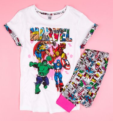 Women's Marvel Comics Comic Strip Pyjamas Women's Marvel Comics Comic Strip Pyjamas