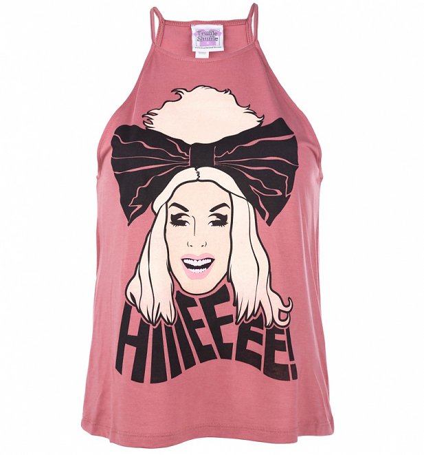 Women's Mauve RuPaul's Drag Race Alaska Hiiieeee! Flowy High Neck Vest Women's Mauve RuPaul's Drag Race Alaska Hiiieeee! Flowy High Neck Vest