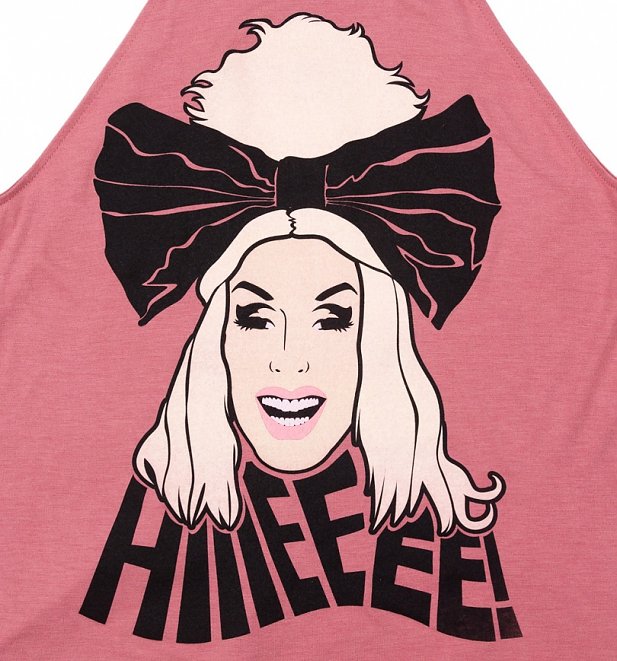 Women's Mauve RuPaul's Drag Race Alaska Hiiieeee! Flowy High Neck Vest Women's Mauve RuPaul's Drag Race Alaska Hiiieeee! Flowy High Neck Vest