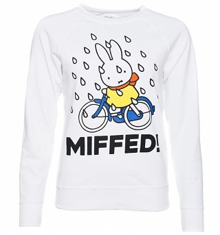 Women's Miffy Miffed White Lightweight Sweater Women's Miffy Miffed White Lightweight Sweater