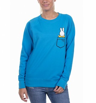 Women's Miffy Printed Pocket Azur Sweater Women's Miffy Printed Pocket Azur Sweater
