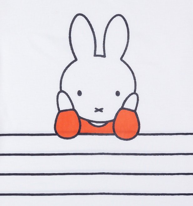 Women's Miffy Stripes Dropped Hem T-Shirt Women's Miffy Stripes Dropped Hem T-Shirt