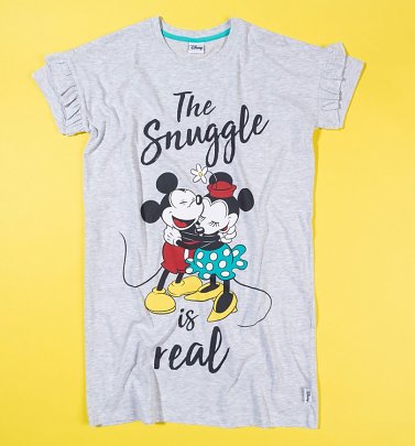 Women's Minnie And Mickey The Snuggle Is Real Nightshirt Women's Minnie And Mickey The Snuggle Is Real Nightshirt