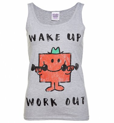 Women's Mr Strong Wake Up Work Out Mr Men Vest Women's Mr Strong Wake Up Work Out Mr Men Vest