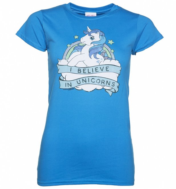 Women's My Little Pony I Believe In Unicorns T-Shirt Women's My Little Pony I Believe In Unicorns T-Shirt
