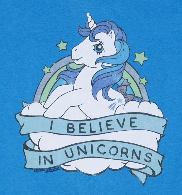Women's My Little Pony I Believe In Unicorns T-Shirt Women's My Little Pony I Believe In Unicorns T-Shirt