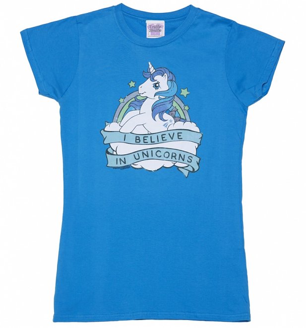 Women's My Little Pony I Believe In Unicorns T-Shirt Women's My Little Pony I Believe In Unicorns T-Shirt