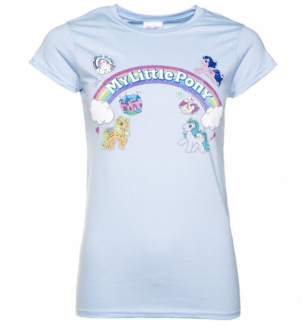 Women's My Little Pony Logo with Badges T-Shirt Women's My Little Pony Logo with Badges T-Shirt