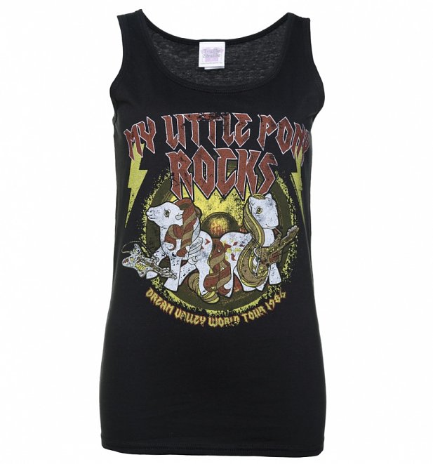 Women's My Little Pony Rocks Black Vest Women's My Little Pony Rocks Black Vest