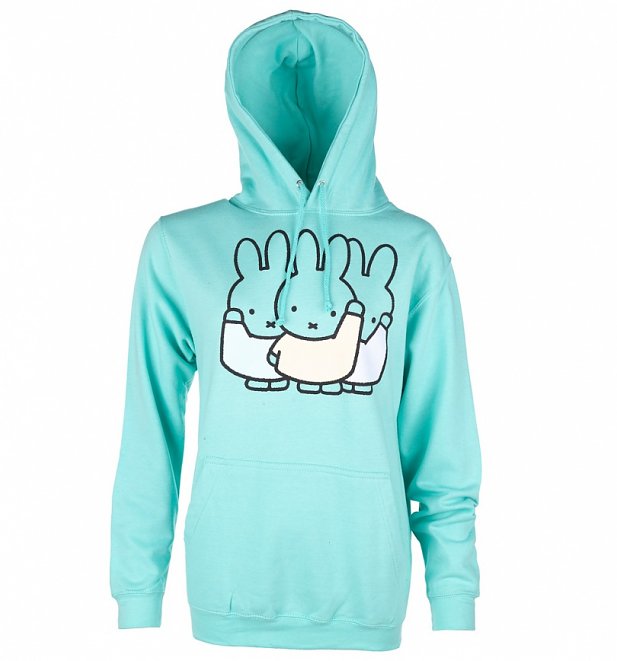 Women's Pastel Miffy Gang Peppermint Heavyweight Hoodie Women's Pastel Miffy Gang Peppermint Heavyweight Hoodie
