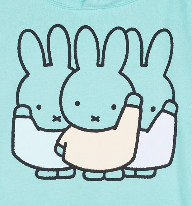 Women's Pastel Miffy Gang Peppermint Heavyweight Hoodie Women's Pastel Miffy Gang Peppermint Heavyweight Hoodie