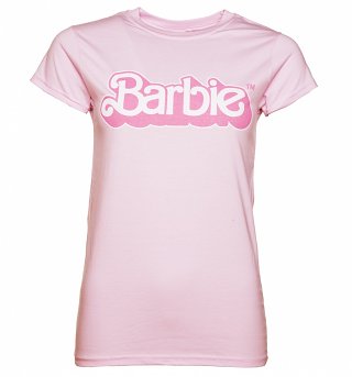 Women's Pink Barbie 80's Logo T-Shirt Women's Pink Barbie 80's Logo T-Shirt