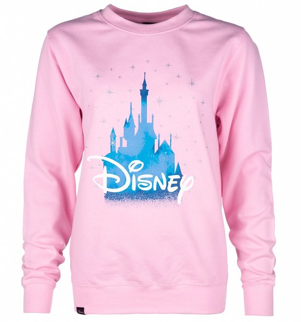 Women's Pink Disney Castle Sweatshirt Women's Pink Disney Castle Sweatshirt