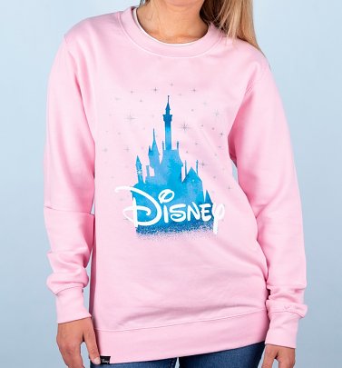 Women's Pink Disney Castle Sweatshirt Women's Pink Disney Castle Sweatshirt