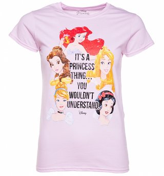 Women's Pink Disney It's A Princess Thing T-Shirt Women's Pink Disney It's A Princess Thing T-Shirt