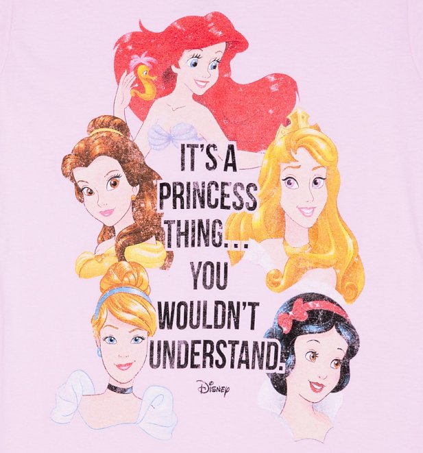 Women's Pink Disney It's A Princess Thing T-Shirt Women's Pink Disney It's A Princess Thing T-Shirt