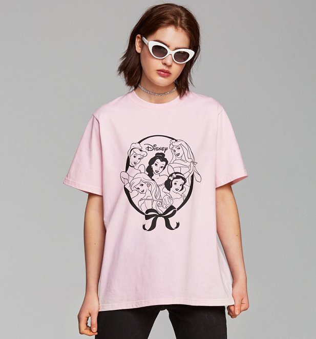 Women's Pink Disney Princess Team Oversized TShirt from