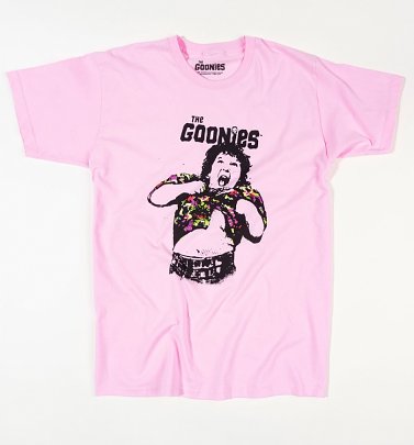 Women's Pink The Goonies Do The TruffleShuffle Boyfriend T-Shirt Women's Pink The Goonies Do The TruffleShuffle Boyfriend T-Shirt