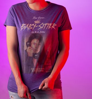 Women's Point Horror Inspired The Babysitter Heather Purple T-Shirt Women's Point Horror Inspired The Babysitter Heather Purple T-Shirt