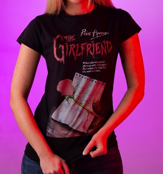 Women's Point Horror Inspired The Girlfriend Black T-Shirt Women's Point Horror Inspired The Girlfriend Black T-Shirt
