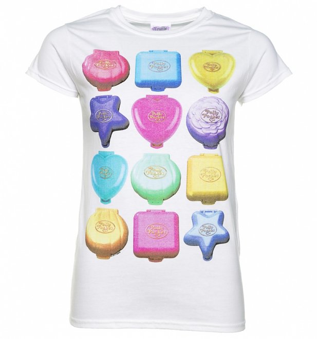 Women's Polly Pocket Playsets White T-Shirt Women's Polly Pocket Playsets White T-Shirt