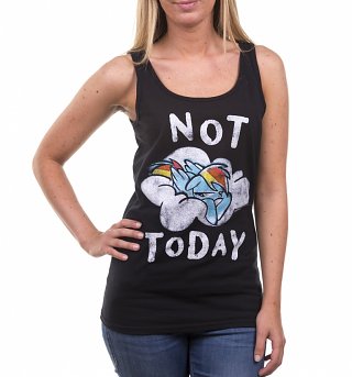 Women's Rainbow Dash Not Today Black Vest Women's Rainbow Dash Not Today Black Vest