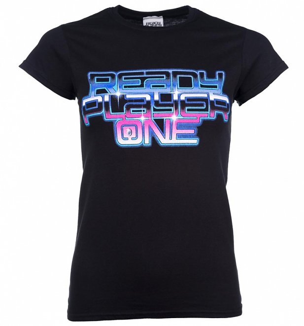 Women's Ready Player One Neon Logo T-Shirt Women's Ready Player One Neon Logo T-Shirt