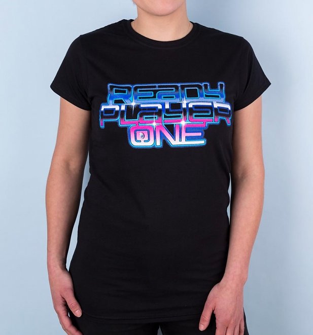 Women's Ready Player One Neon Logo T-Shirt Women's Ready Player One Neon Logo T-Shirt