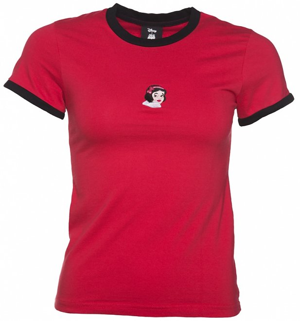 Women's Red Disney Princess Snow White Ringer T-Shirt from Local Heroes Women's Red Disney Princess Snow White Ringer T-Shirt from Local Heroes