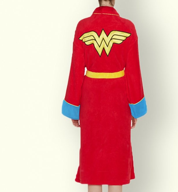 Women's Retro DC Comics Wonder Woman Dressing Gown Women's Retro DC Comics Wonder Woman Dressing Gown