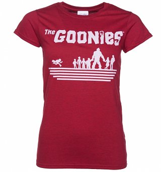 Women's Red The Goonies 1985 T-Shirt Women's Red The Goonies 1985 T-Shirt